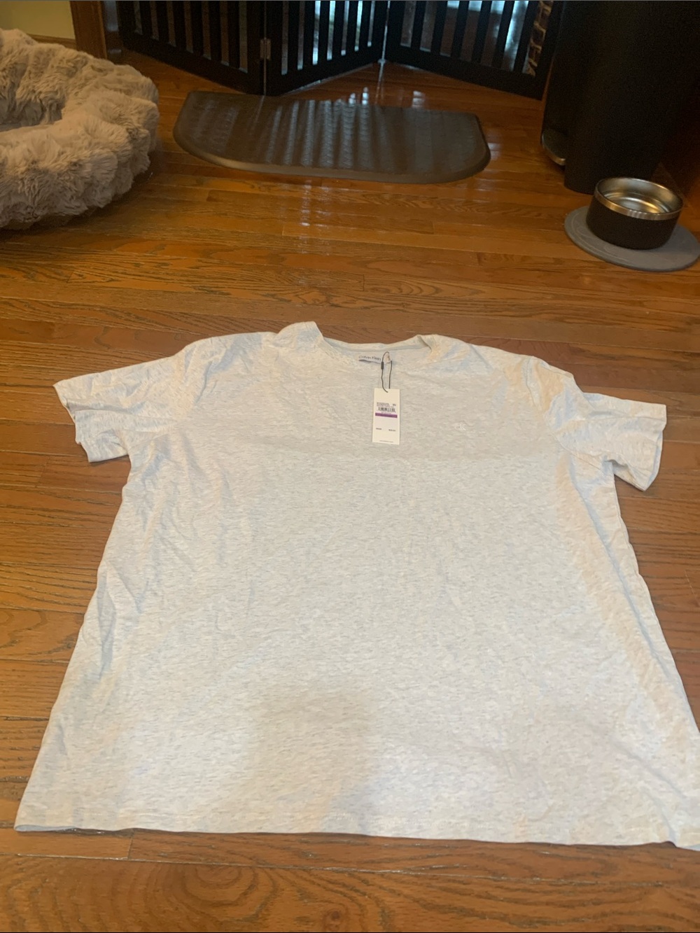 Calvin Klein Men's Crew Neck T-Shirt - Light Gray Heather